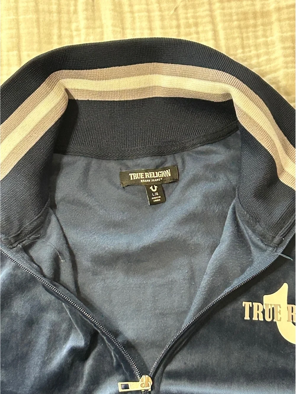 True Religion Velour World Tour Track Jacket